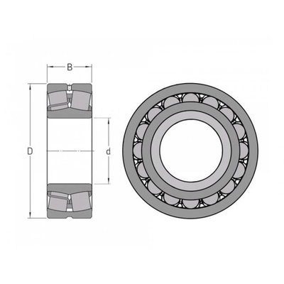 22230 roulement à rouleaux sphériques 22320MB W33 22230CC 22230CAK 22230MA OPEN pour l'exploitation minière