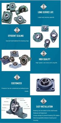 Rating de précision P5 roulement de bloc d'oreiller KP004 pour support de roulement en acier chrome GCR15