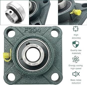 Acier industriel au chrome GCR15 UELF208DI UCF205 UCF206 UCF207 UCF208 roulement à billes à bloc d'oreiller série UCF