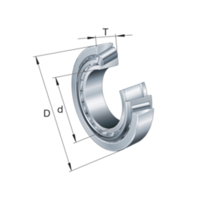 Ruloir cylindrique de roulement N1004EM N série de cuivre en cage d'acier ouverte à faible bruit.