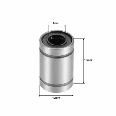 Machinerie textile LM6UU roulement à glissement linéaire à arbre en acier chrome avec précision nominale P0