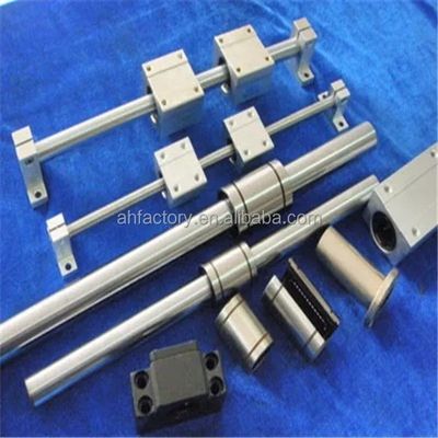 Longueur personnalisable rail de guidage linéaire CNC en aluminium rond SBR12 avec bloc de glissement SBR30UU