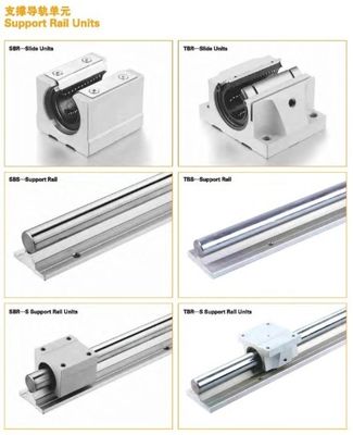 Longueur personnalisable rail de guidage linéaire CNC en aluminium rond SBR12 avec bloc de glissement SBR30UU