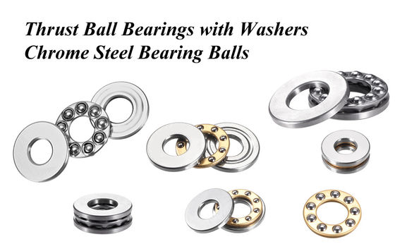 25*52*18 mm Pièces de motocyclettes en acier chrome 51305 roulement à billes de poussée avec cage en acier