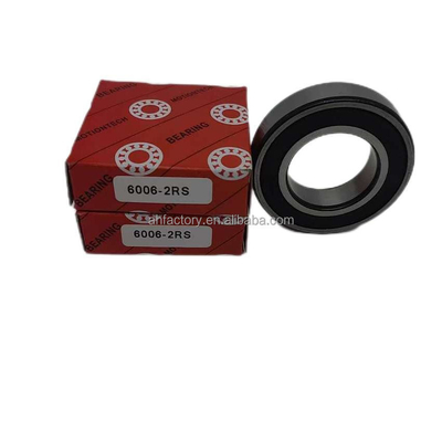 Les roulements à billes à rainure profonde pour motocyclettes 6006-2RS Cage en cuivre et certifiés ISO9001 2008