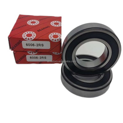 Les roulements à billes à rainure profonde pour motocyclettes 6006-2RS Cage en cuivre et certifiés ISO9001 2008