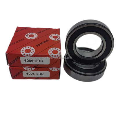 Les roulements à billes à rainure profonde pour motocyclettes 6006-2RS Cage en cuivre et certifiés ISO9001 2008