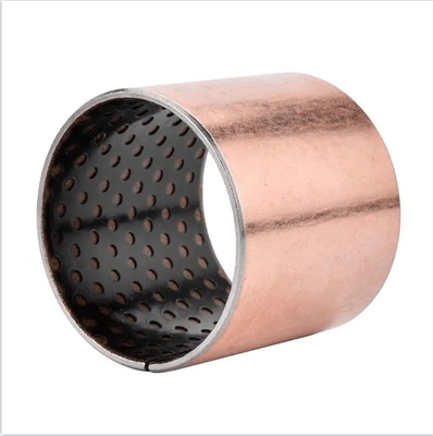 Métrique Plain Sintered Bronze Bush Support 35*68*55mm pour le champ d'activité en marron