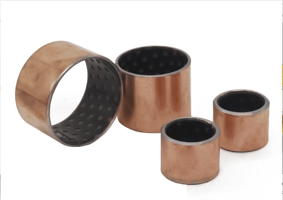 Métrique Plain Sintered Bronze Bush Support 35*68*55mm pour le champ d'activité en marron