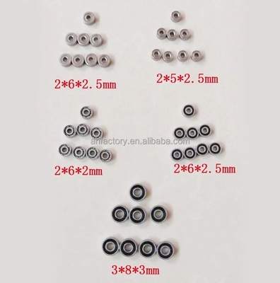 Rameau à billes à rainures profondes en acier chrome GCR15 MR62-2RS 2*6*2.5 mm pour emballage de logo personnalisé