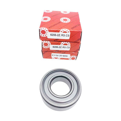 Rating de haute précision P5 roulements à billes à rainures profondes en acier chrome multi-type 6205-2Z/C3