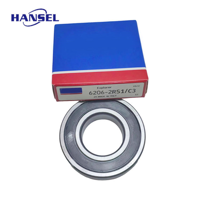 Les roulements à billes à rainures profondes SKF en acier chromé à rangée unique sont utilisables 6206-2RS1/C3