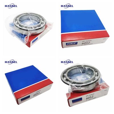 Les roulements à billes à rainures profondes certifiés ISO9001 2008 6012 pour les trous de taille 0 à 60 mm