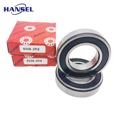 Acier chrome/GCr15 en acier inoxydable à roulement à bille à rainure profonde 6006-2RS Taille de forage de 30 mm