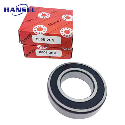 Acier chrome/GCr15 en acier inoxydable à roulement à bille à rainure profonde 6006-2RS Taille de forage de 30 mm