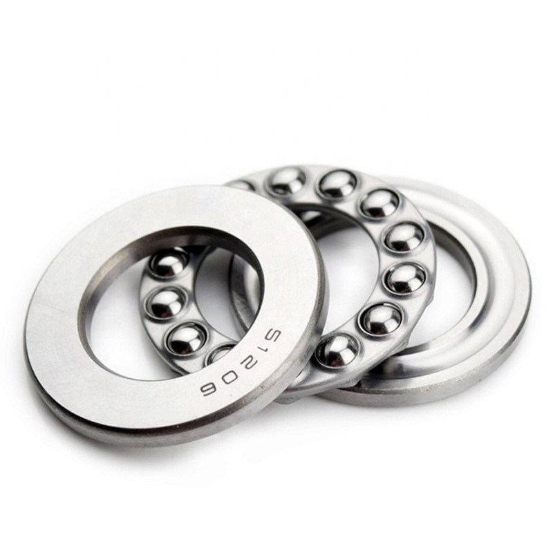 roulement à billes à poussée plate 51109 P5 pour résistance aux chocs dans les roulements en acier et en acier