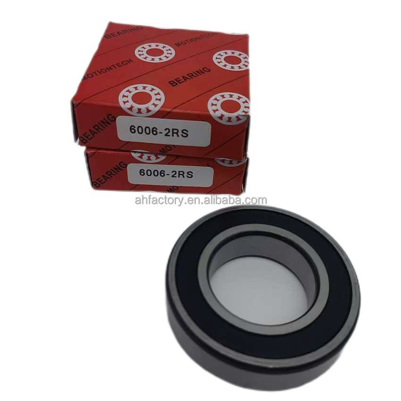 Les roulements à billes à rainure profonde pour motocyclettes 6006-2RS Cage en cuivre et certifiés ISO9001 2008