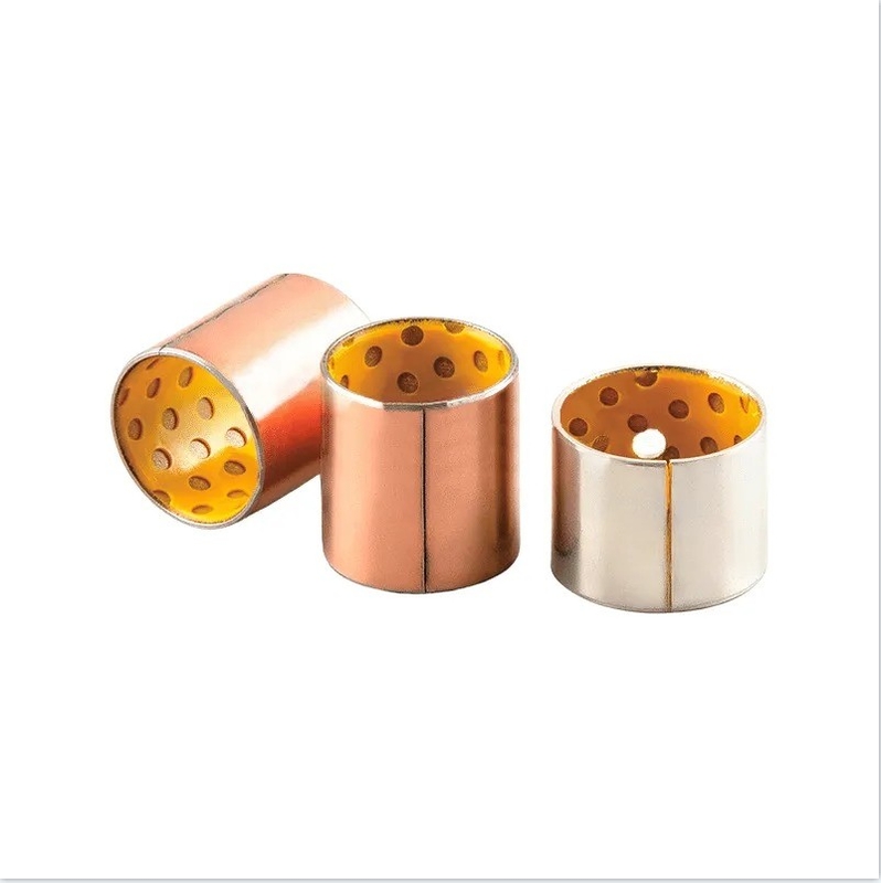 Métrique Plain Sintered Bronze Bush Support 35*68*55mm pour le champ d'activité en marron